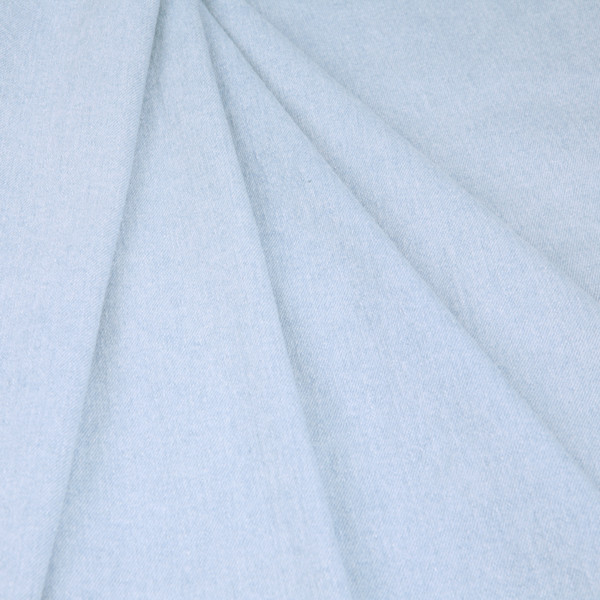 Ткань Джинса 285гр/м2 (8.4 oz), 99хб/1спан, 130см, голубой светлый XBL-200734