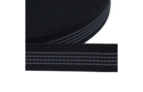 резинка тканая с латексом 3*4 цв черный 025мм (уп 25м) ekoflex купить по 42.4 для тактического снаряжения в Ярославле 