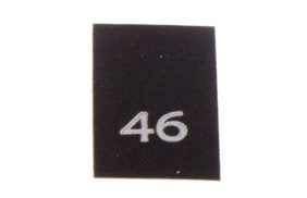 р046пч 46 - размерник - черный (уп.200 шт) купить по цене 120 руб - в интернет-магазине Веллтекс | Ярославль

